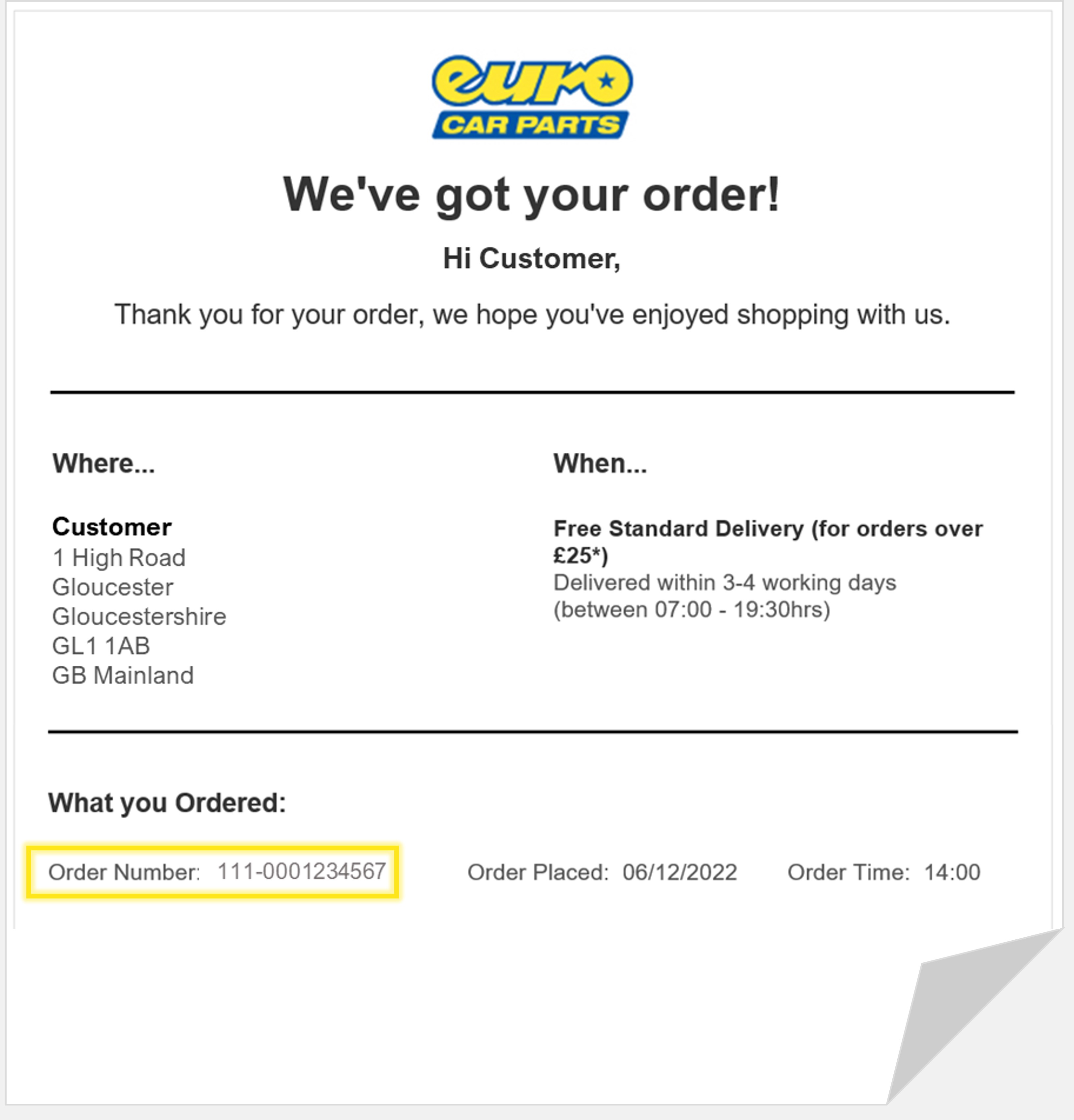 Order